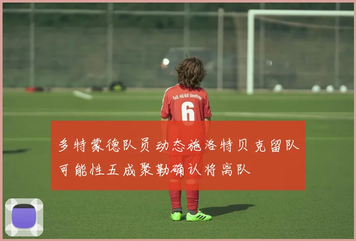 多特蒙德队员动态施洛特贝克留队可能性五成聚勒确认将离队